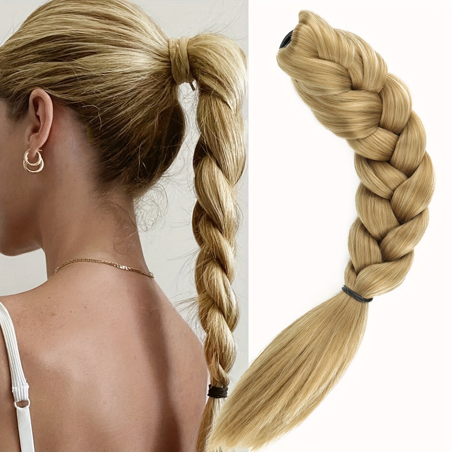 Braided Ponytail Extension Claw Clip Ponytail Synthetic Extension Halloween