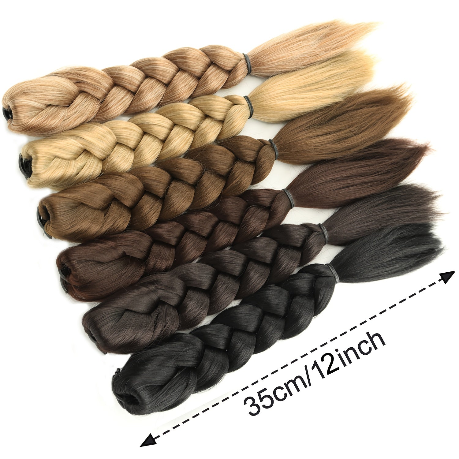 Braided Ponytail Extension Claw Clip Ponytail Synthetic Extension Halloween