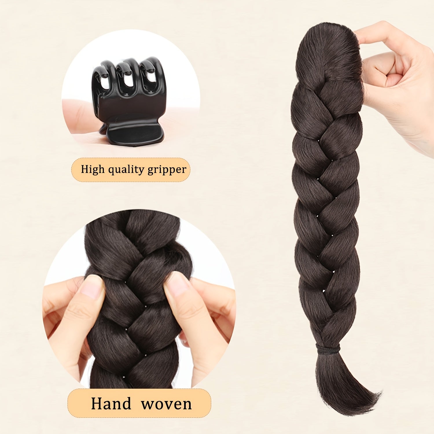 Elegant Claw-Clamp Ponytail Extension - Versatile Loose Curly Hairpiece for Women, Perfect for Parties, Weddings & Casual Attire, High-Quality Heat-Resistant Fiber, Available in Black, Brown & More Shades, Ponytail Hair Extensions
