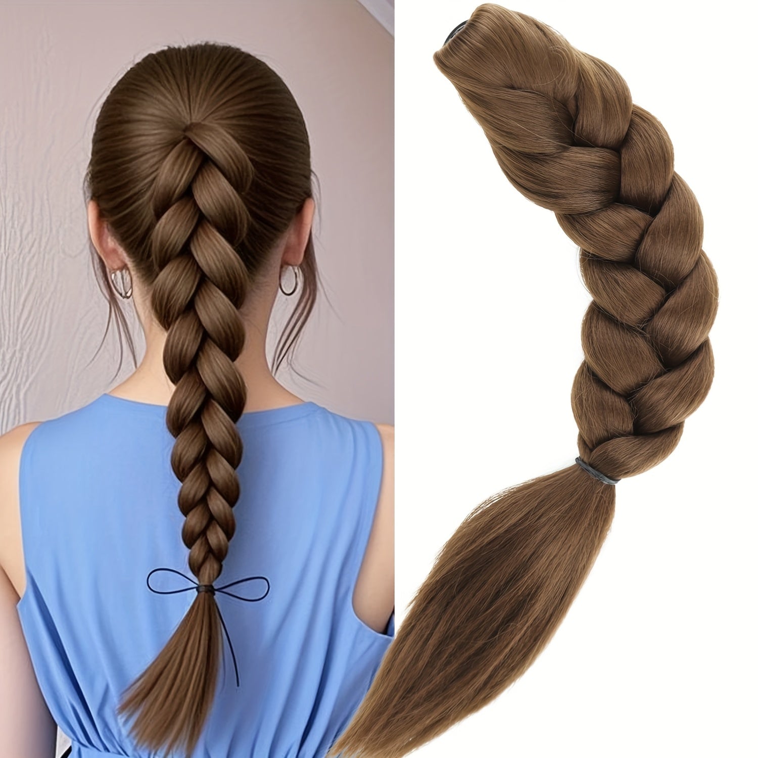 Braided Ponytail Extension Claw Clip Ponytail Synthetic Extension Halloween