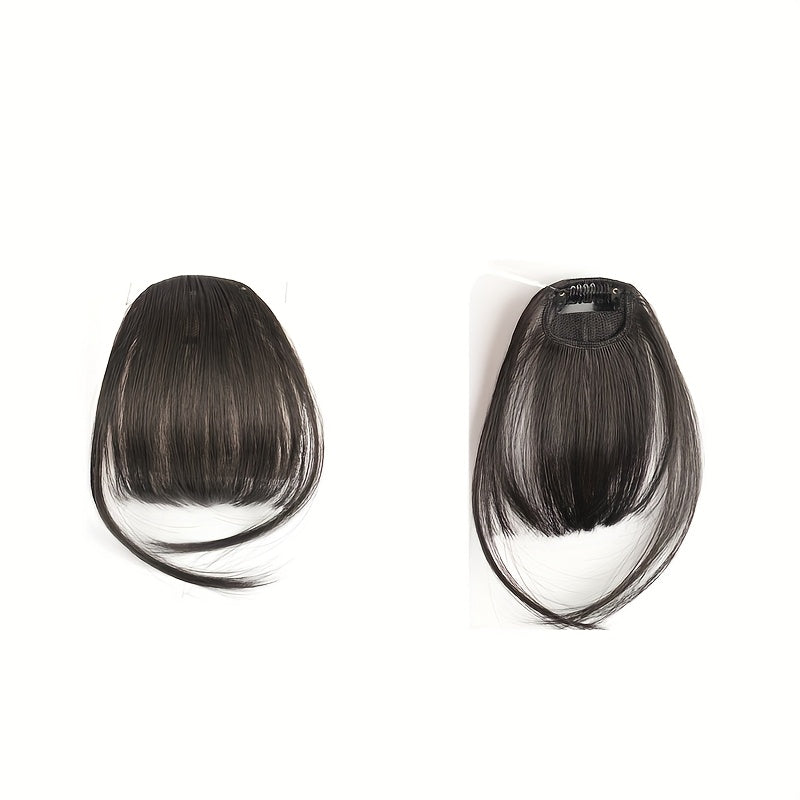 Hair Accessory Featuring Sideburns And Bangs, Wig with Clip-On Fringes, Everyday Clip for Women with Faux Bangs