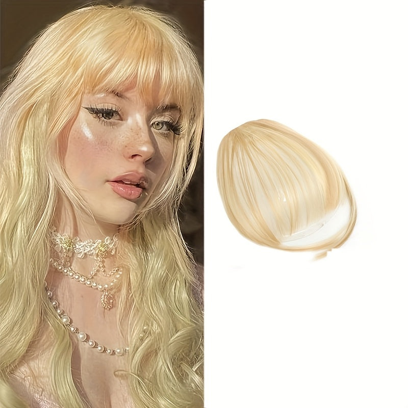 Hair Accessory Featuring Sideburns And Bangs, Wig with Clip-On Fringes, Everyday Clip for Women with Faux Bangs