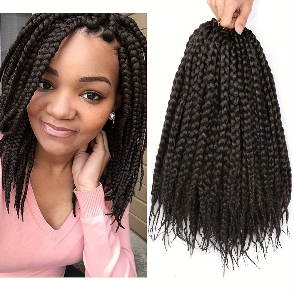 3pcs Thick Braided Ponytail Extensions - Handmade Twisted Crochet, 200% Density for Fluffy Texture, Everyday Wear with Personality, Easy to Unlock Street Style Fashion!