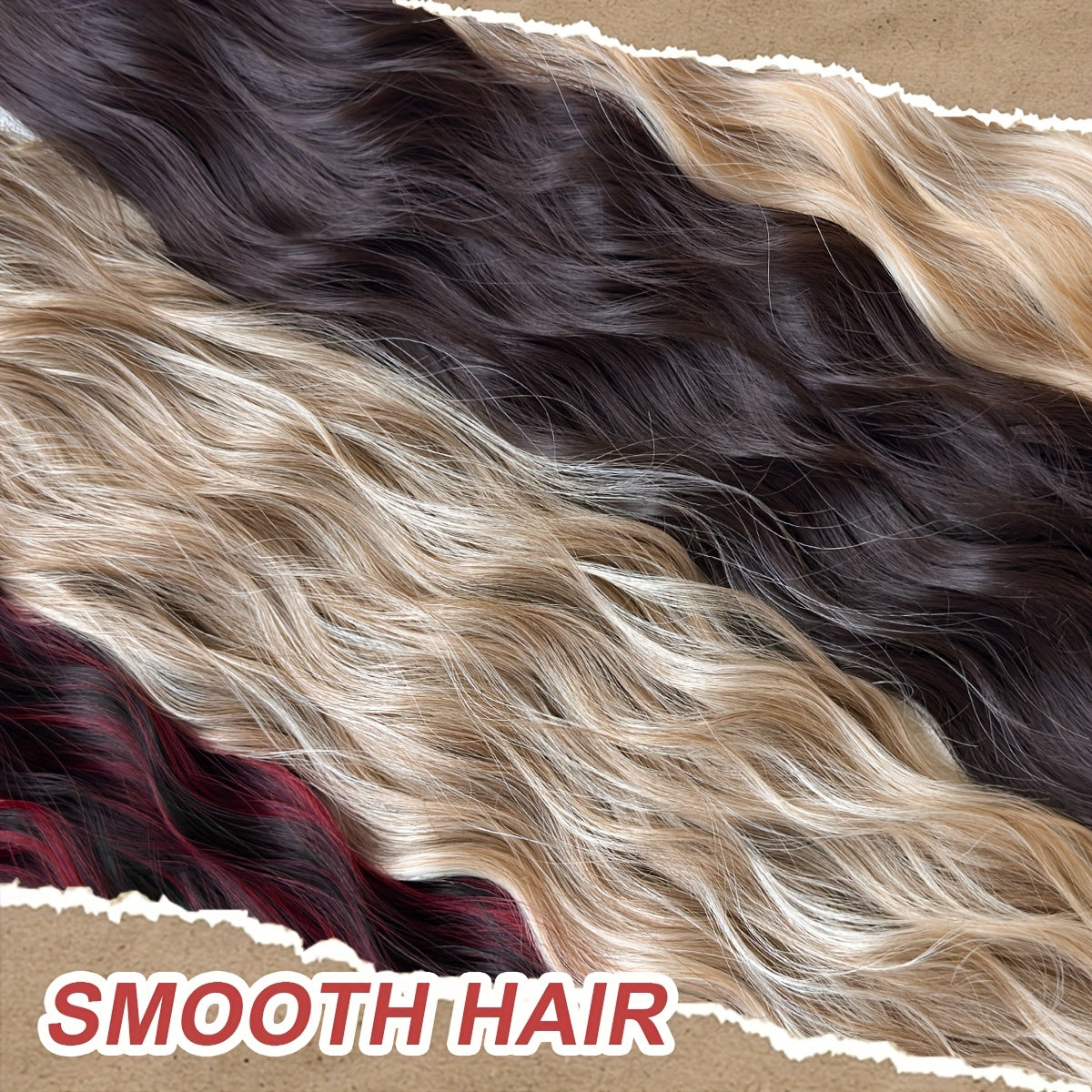 [Deep Wave Ponytail Extensions] 26" Black Deep Wave Synthetic Ponytail Extensions for Women | Adjustable Drawstring, Secure Clip-On, Natural Look, Fit All Hair Types & Ethnicities, Quick Hairstyle Solution