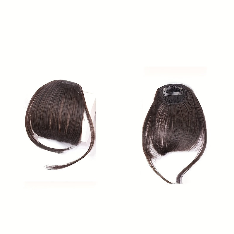 Hair Accessory Featuring Sideburns And Bangs, Wig with Clip-On Fringes, Everyday Clip for Women with Faux Bangs