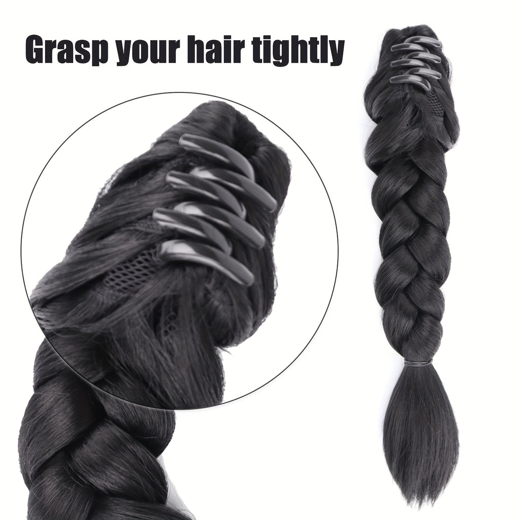 Braided Ponytail Extension Claw Clip Ponytail Synthetic Extension Halloween