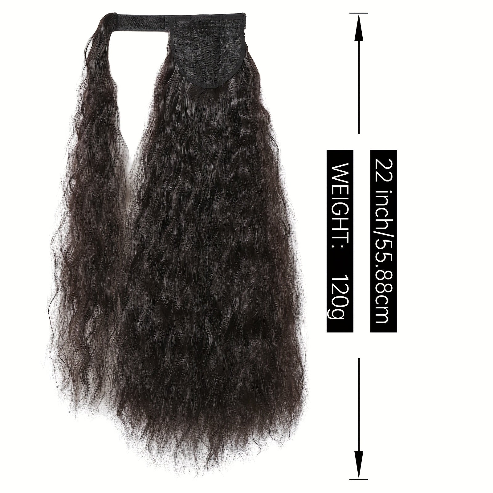 55.88 cm Jerry Curl Hair Extension - Elegant Bouncy Waves, High-Quality Heat-Resistant Fiber, Perfect for Daily Wear, Parties & Festivals, Women & Men, Versatile Hairpiece, Party Hairpiece, Festival Hairpiece, Versatile Style, Heatresistant Material