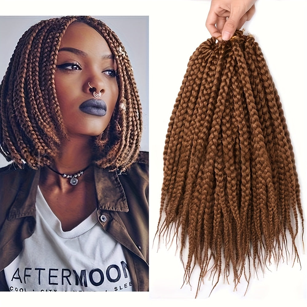 3pcs Thick Braided Ponytail Extensions - Handmade Twisted Crochet, 200% Density for Fluffy Texture, Everyday Wear with Personality, Easy to Unlock Street Style Fashion!