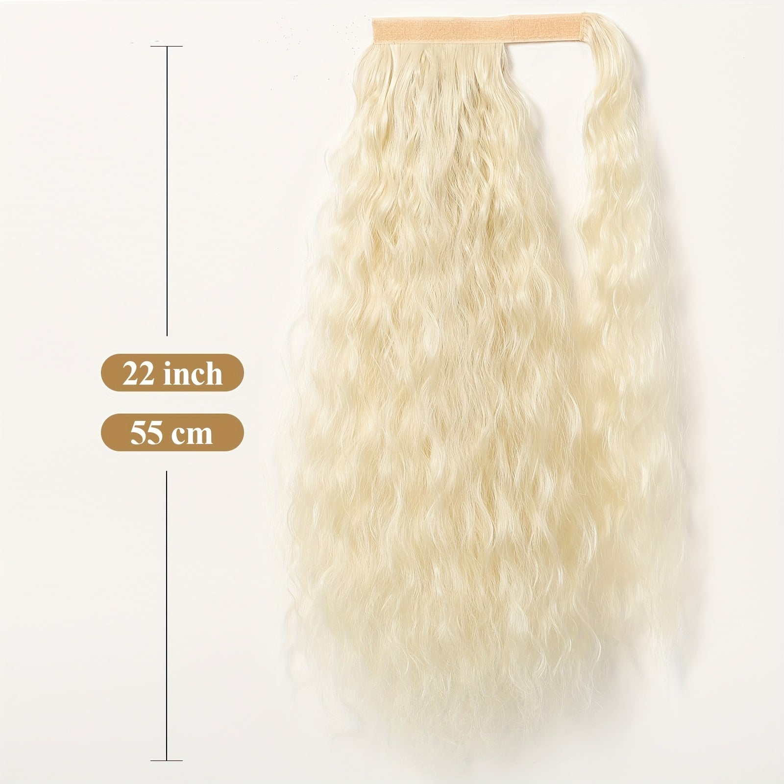 55.88 cm Jerry Curl Hair Extension - Elegant Bouncy Waves, High-Quality Heat-Resistant Fiber, Perfect for Daily Wear, Parties & Festivals, Women & Men, Versatile Hairpiece, Party Hairpiece, Festival Hairpiece, Versatile Style, Heatresistant Material