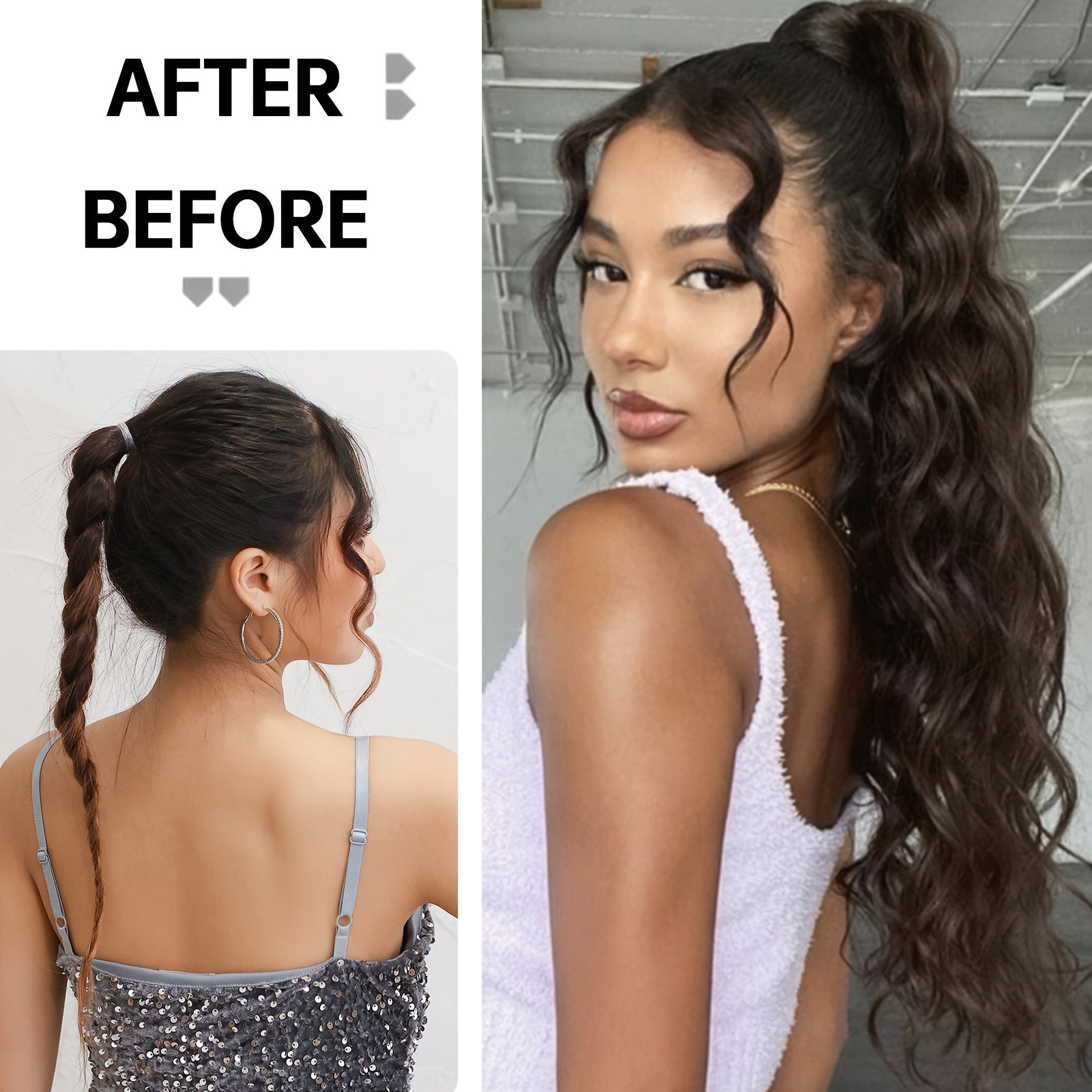 55.88 cm Jerry Curl Hair Extension - Elegant Bouncy Waves, High-Quality Heat-Resistant Fiber, Perfect for Daily Wear, Parties & Festivals, Women & Men, Versatile Hairpiece, Party Hairpiece, Festival Hairpiece, Versatile Style, Heatresistant Material