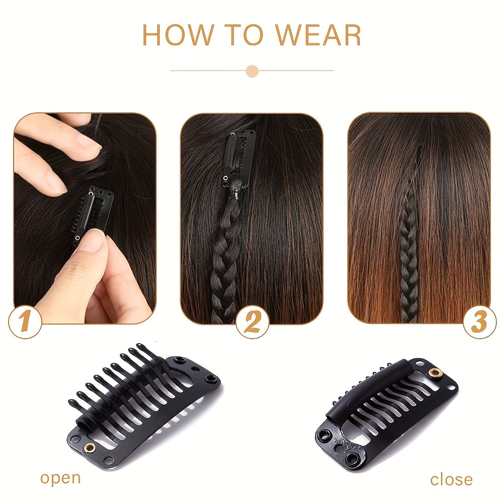 8pcs Set, 22-inch Y2K Style Women'S Twisted Braids, High Temperature Fiber, Hair Extensions for Daily Use & Special Occasions