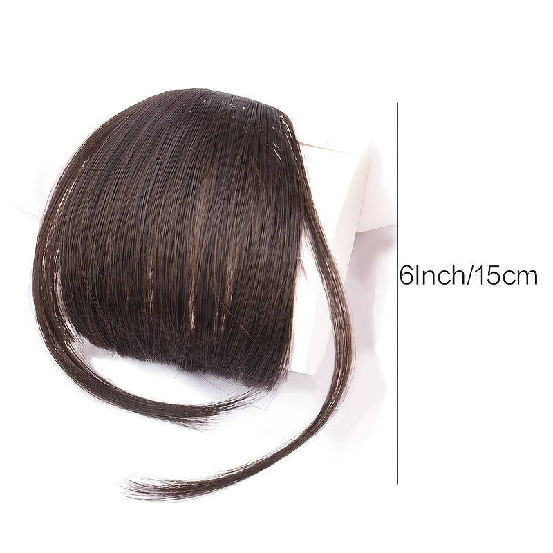 Hair Accessory Featuring Sideburns And Bangs, Wig with Clip-On Fringes, Everyday Clip for Women with Faux Bangs