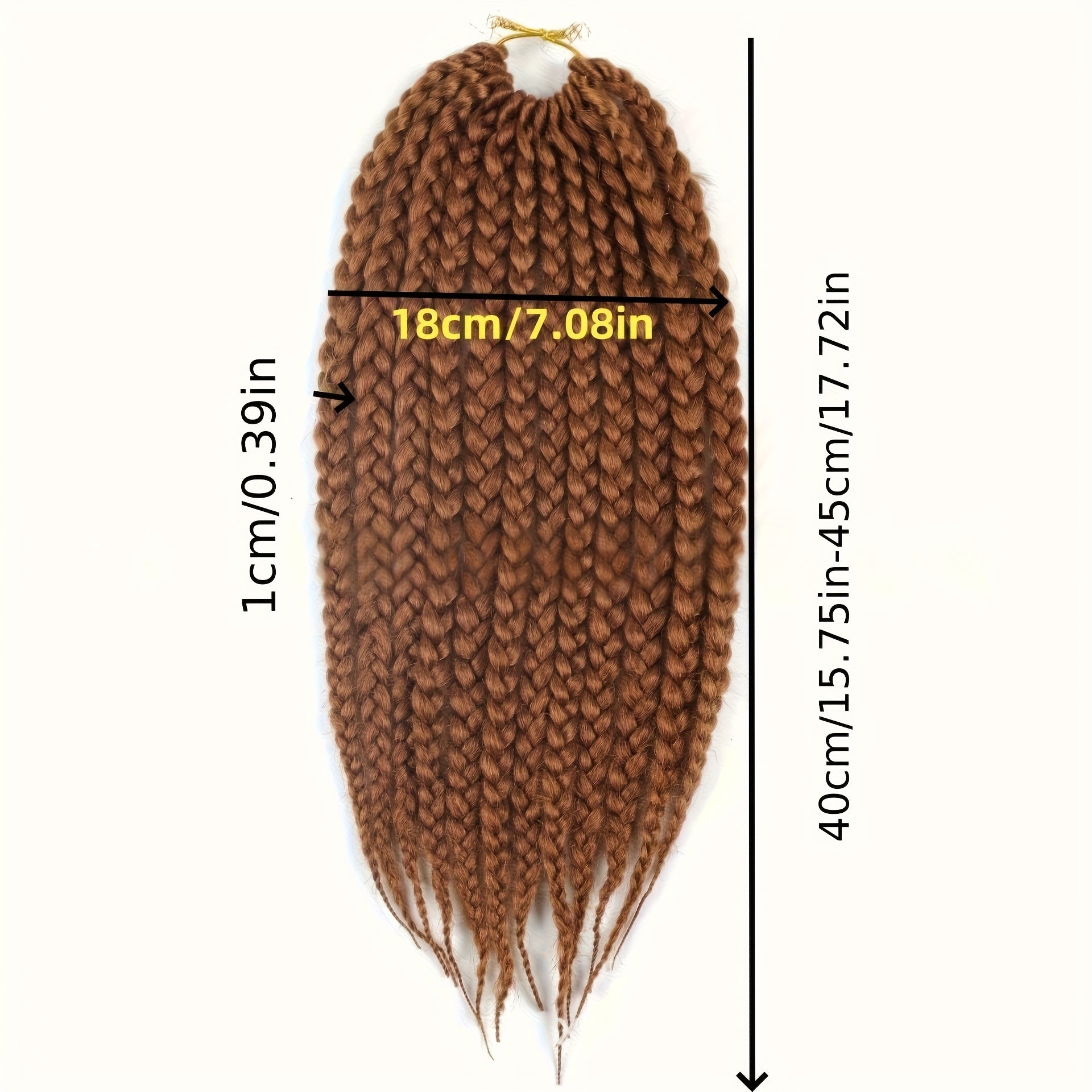 3pcs Thick Braided Ponytail Extensions - Handmade Twisted Crochet, 200% Density for Fluffy Texture, Everyday Wear with Personality, Easy to Unlock Street Style Fashion!