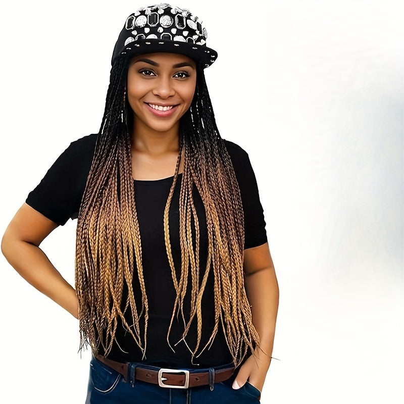 3pcs Thick Braided Ponytail Extensions - Handmade Twisted Crochet, 200% Density for Fluffy Texture, Everyday Wear with Personality, Easy to Unlock Street Style Fashion!