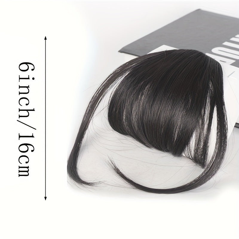 Clip-In Synthetic Bangs Wig - Natural Looking Straight Hair Fringe for Women, High-Temperature Fiber, Ideal for Cosplay and Parties, Cosplay Accessory|Clipon Fringe|Realistic Hairline, Wig Accessories