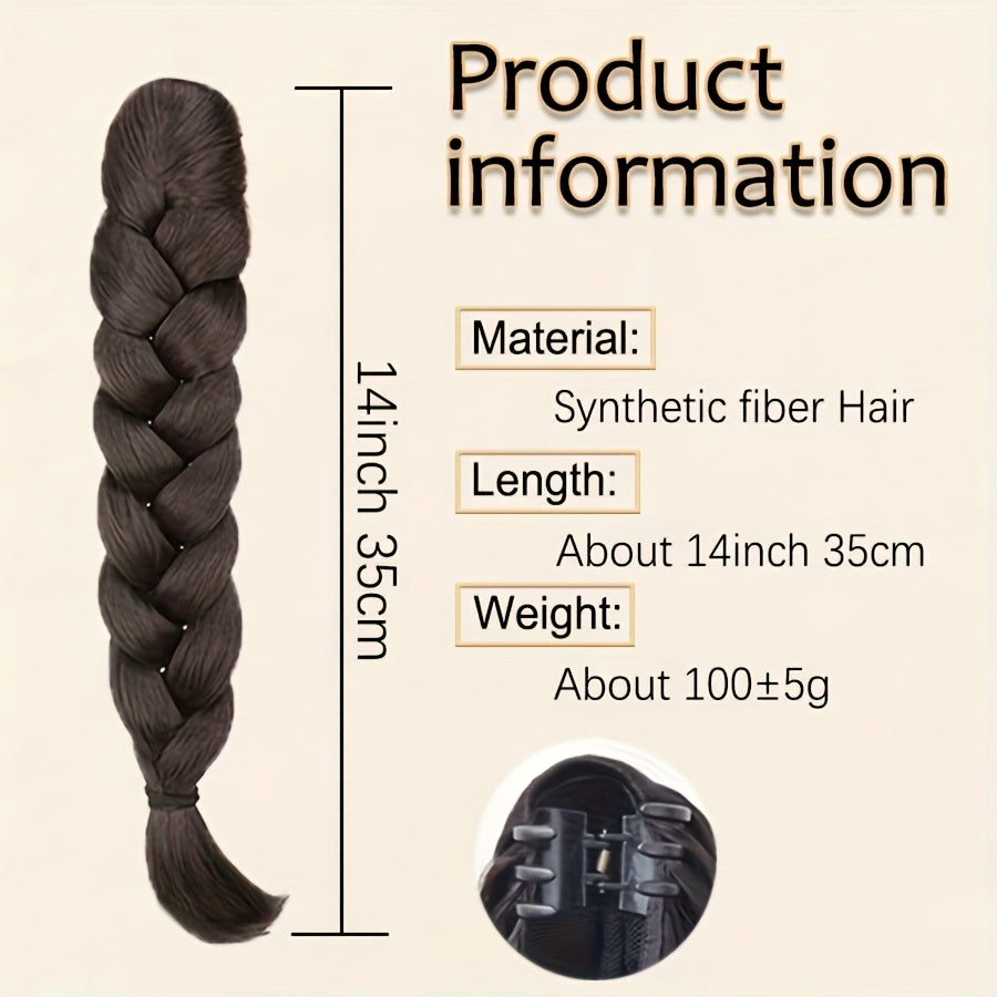Elegant Claw-Clamp Ponytail Extension - Versatile Loose Curly Hairpiece for Women, Perfect for Parties, Weddings & Casual Attire, High-Quality Heat-Resistant Fiber, Available in Black, Brown & More Shades, Ponytail Hair Extensions