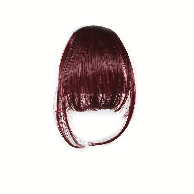 Hair Accessory Featuring Sideburns And Bangs, Wig with Clip-On Fringes, Everyday Clip for Women with Faux Bangs